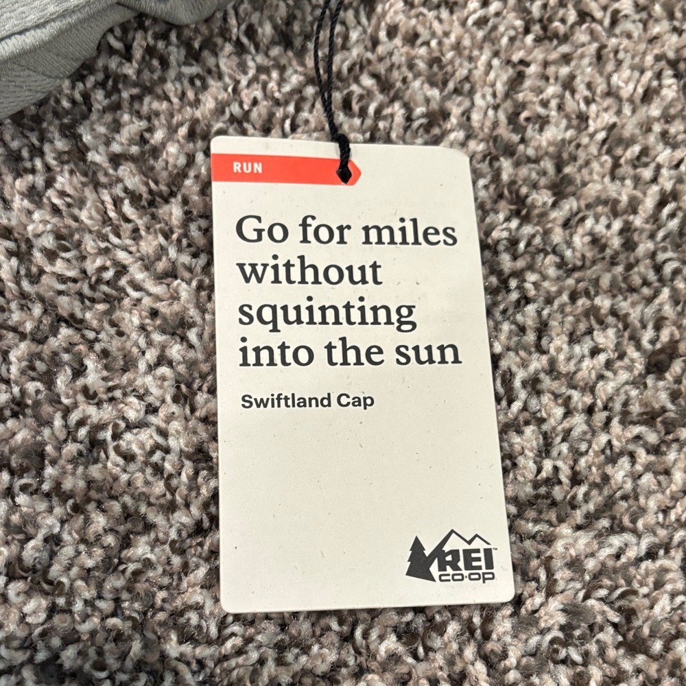 REI Co-op Gray Running Swiftland Cap NEW - Picture 4 of 4